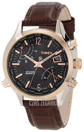 Timex Czarny/Skóra Ø44 mm T2N942DH