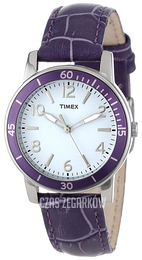 Timex Biały/Skóra Ø33 mm T2P052KW
