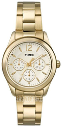 Timex Kremowy/Stal w odcieniu złota Ø36 mm T2P065