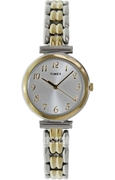 Timex Classic Elevated Srebrny/Stal w odcieniu złota Ø28 mm T2P201