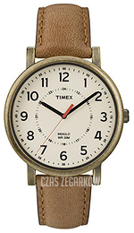 Timex Classic Beżowy/Skóra Ø42 mm T2P220PF
