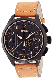 Timex Intelligent Czarny/Skóra Ø46 mm T2P277