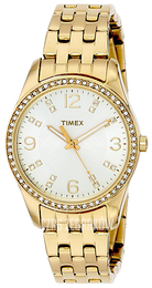 Timex Biały/Stal w odcieniu złota Ø32 mm T2P388