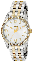 Timex Biały/Stal w odcieniu złota Ø32 mm T2P389