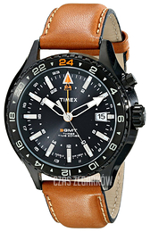 Timex Intelligent Czarny/Skóra Ø47 mm T2P427DH
