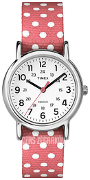 Timex Weekender Biały/Tkanina Ø31 mm T2P656
