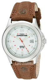 Timex Expedition Biały/Skóra Ø40 mm T44381D7