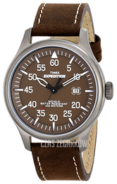 Timex Expedition Brązowy/Skóra Ø42 mm T49874SU