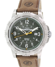 Timex Expedition Zielony/Skóra Ø45 mm T49989