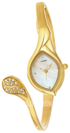 Timex Biały/Stal w odcieniu złota TI000N60000