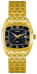 Timex Czarny/Stal w odcieniu złota TI000O80000