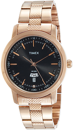Timex Czarny/Stal w kolorze różowego złota Ø39 mm TW000G914