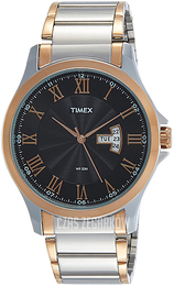 Timex Czarny/Stal w kolorze różowego złota Ø43.75 mm TW000X108