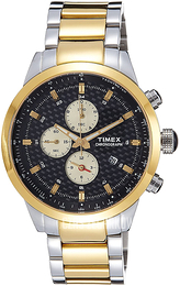 Timex Czarny/Stal w odcieniu złota Ø46 mm TW000Y404