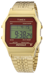 Timex Classic Ekran LCD/Stal w odcieniu złota TW2P48500
