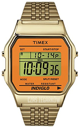 Timex Classic Ekran LCD/Stal w odcieniu złota TW2P65100