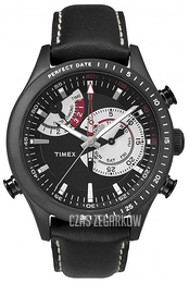 Timex Intelligent Czarny/Skóra Ø46 mm TW2P72600