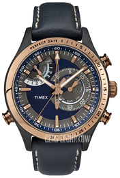 Timex Intelligent Niebieski/Skóra Ø46 mm TW2P72700