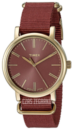 Timex Czerwony/Stal w odcieniu złota Ø38 mm TW2P78200ZA