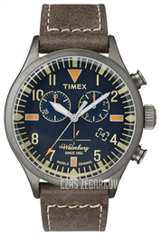 Timex Niebieski/Skóra Ø42 mm TW2P84100