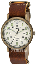 Timex Weekender Biały/Skóra Ø40 mm TW2P85700