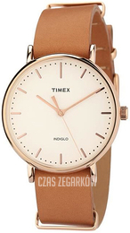 Timex Weekender Biały/Skóra Ø37 mm TW2P91200D7