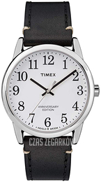 Timex Easy Reader Biały/Skóra Ø38 mm TW2R35700