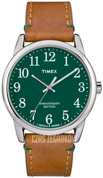 Timex Easy Reader Zielony/Skóra Ø38 mm TW2R35900UK