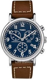 Timex Weekender Niebieski/Skóra Ø38 mm TW2R42600