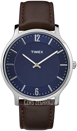 Timex Niebieski/Skóra Ø40 mm TW2R49900JT