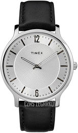 Timex Srebrny/Skóra Ø40 mm TW2R50000