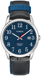 Timex Easy Reader Niebieski/Skóra Ø38 mm TW2R62400D7
