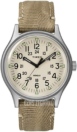 Timex Kremowy/Skóra Ø40 mm TW2R68000