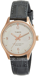 Timex Kremowy/Skóra Ø34 mm TW2R69600