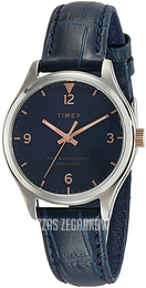 Timex Niebieski/Skóra Ø34 mm TW2R69700