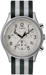 Timex Srebrny/Tkanina Ø40 mm TW2R81300D7