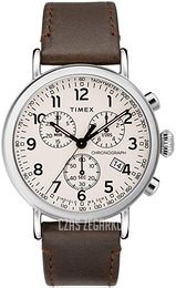 Timex Kremowy/Skóra Ø41 mm TW2T21000