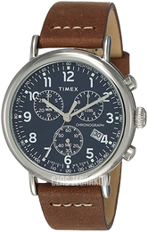 Timex Niebieski/Skóra Ø41 mm TW2T68900