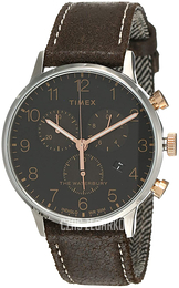 Timex The Waterbury Czarny/Skóra Ø40 mm TW2T71500