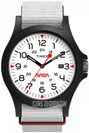 Timex Biały/Tkanina Ø40 mm TW2T92700