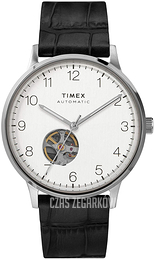 Timex Biały/Skóra Ø40 mm TW2U11500