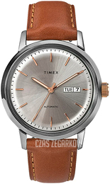 Timex Marlin Srebrny/Skóra Ø40 mm TW2U11800