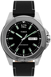 Timex Essex Czarny/Skóra Ø44 mm TW2U14900