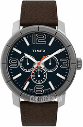 Timex Niebieski/Skóra Ø44 mm TW2U15300