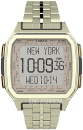 Timex Command Ekran LCD/Stal w odcieniu złota TW2U17100