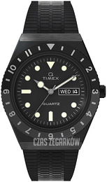 Timex Q Czarny/Stal Ø38 mm TW2U61600