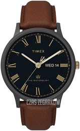 Timex The Waterbury Czarny/Skóra Ø40 mm TW2U88500