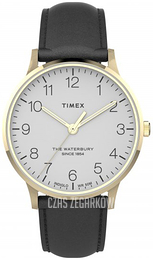 Timex The Waterbury Biały/Skóra Ø40 mm TW2U97300UK