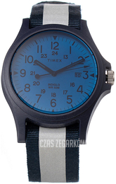 Timex Niebieski/Skóra Ø39 mm TW2V13800LG