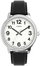 Timex Easy Reader Biały/Skóra Ø43 mm TW2V21200